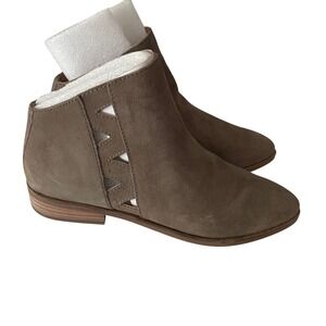 Lucky‎ Brand Jaleel's Brown Suede Ankle Booties Women Size 5.5 Medium